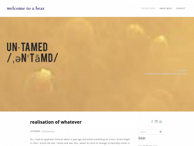 abearuntamed.com snapshot