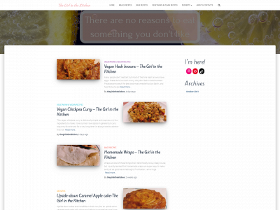 thegirlinthekitchen.com snapshot