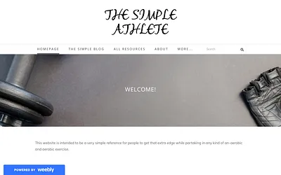 thesimpleathlete.weebly.com snapshot