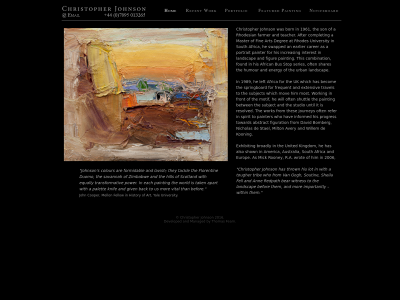 christopherjohnsonart.com snapshot
