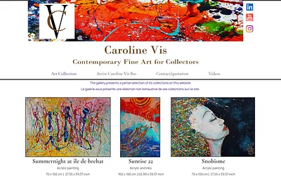 carolinevis.com snapshot