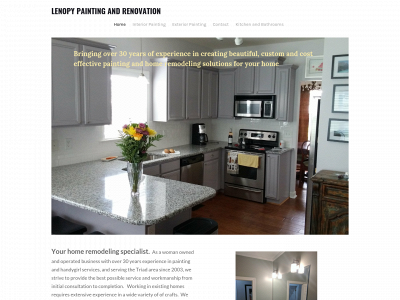 www.lenopypaintandrenovation.com snapshot