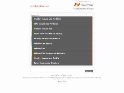 richlifeinsider.com snapshot