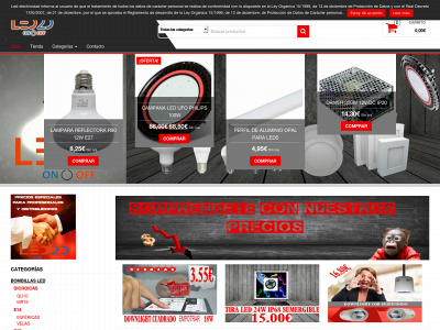 led-electricidad.com snapshot