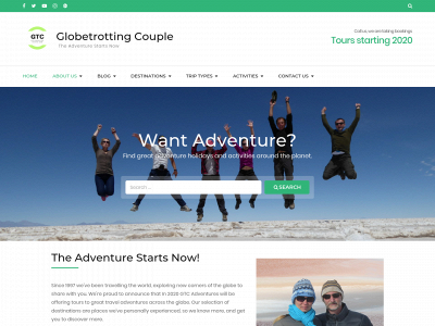 globetrottingcouple.com snapshot