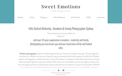 sweetemotionsphotography.com.au snapshot
