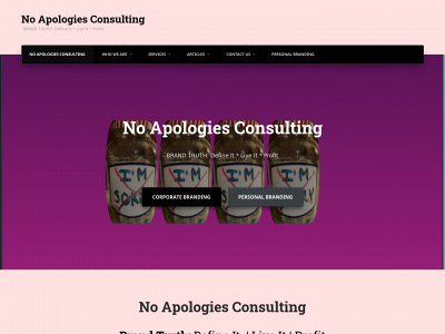 noapologiesconsulting.com snapshot