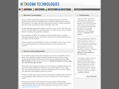 winsometech.com snapshot