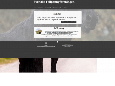 svenskafellponnyforeningen.se snapshot