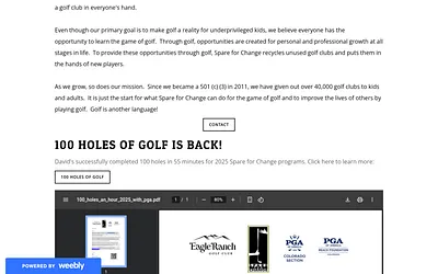 www.spareforchange.org snapshot