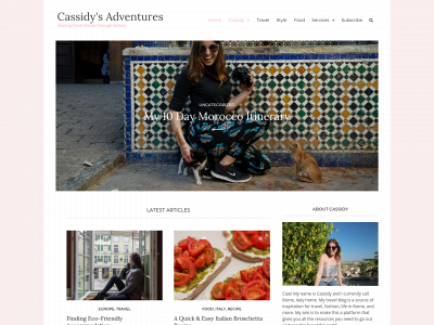 cassidysadventures.com snapshot