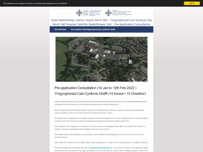 nevill-hall-hospital-satellite-radiotherapy-unit-consultation.co.uk snapshot
