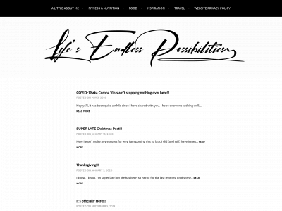 lifesendlesspossibilities.com snapshot