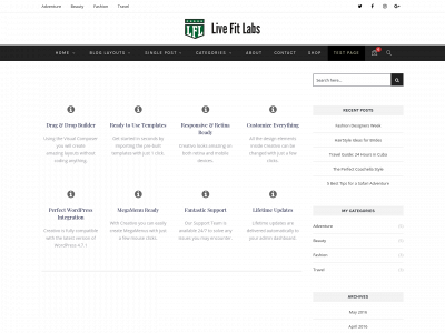 livefitlabs.com snapshot