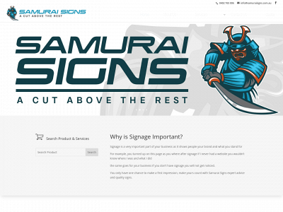 samuraisigns.com.au snapshot
