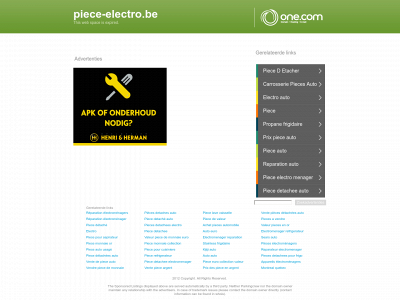 piece-electro.be snapshot