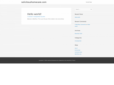 solicitoushomecare.com snapshot