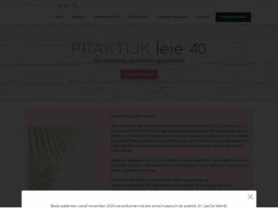 praktijkleie40.be snapshot