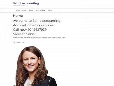 sahniaccounting.com snapshot