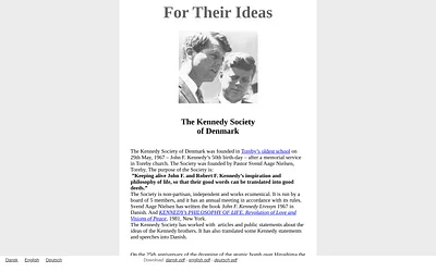 kennedysociety.dk snapshot