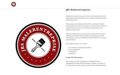 jbsmaler.dk snapshot