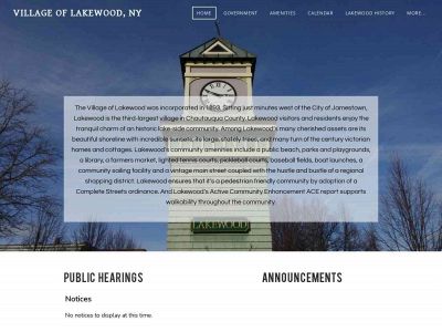 www.lakewoodny.com snapshot