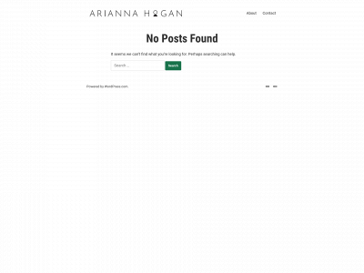 ariannahogan.com snapshot