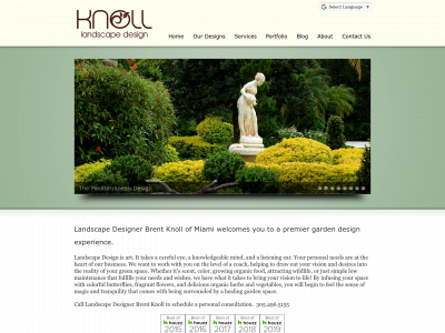 knolllandscapedesign.com snapshot