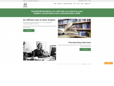 studyonlineenglish.com snapshot