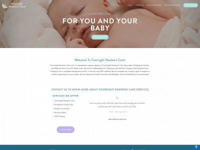 www.overnightnewborncare.com snapshot