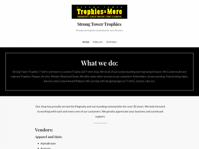 strongtowertrophies.com snapshot
