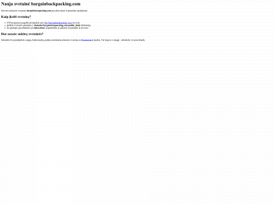 bargainbackpacking.com snapshot