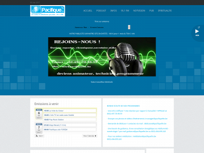 pacifiquefm.be snapshot