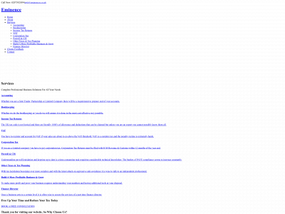 eminences.co.uk snapshot