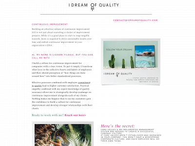 idreamofquality.com snapshot