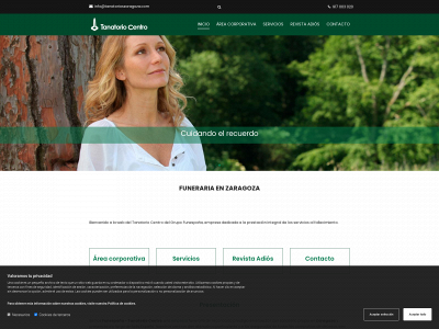 www.tanatorioszaragoza.es snapshot