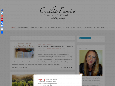 cynthiafeenstra.net snapshot