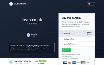 kean.co.uk snapshot