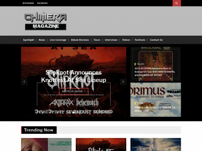 thechimeramagazine.com snapshot