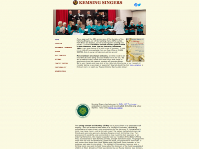 kemsingsingers.com snapshot