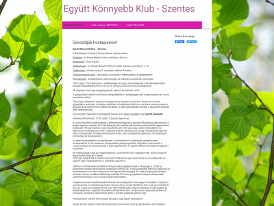 egyuttkonnyebbklub.com snapshot