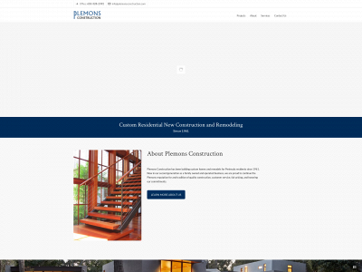 plemonsconstruction.com snapshot