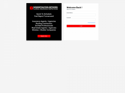 windmitigationlogin.com snapshot