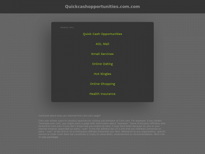 quickcashopportunities.com.com snapshot