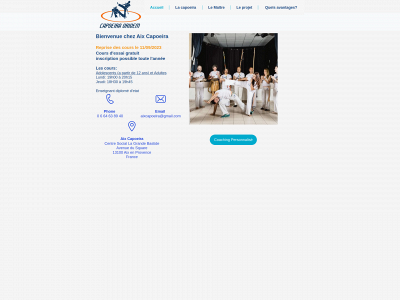 aixcapoeira.fr snapshot