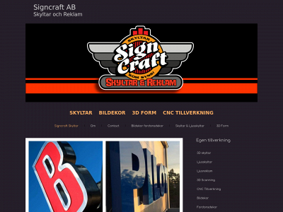 www.signcraft.se snapshot