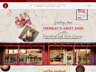 tremblayssweetshop.com snapshot