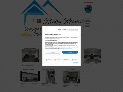 rickyrooms.co.uk snapshot