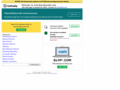 newchoicebrands.com snapshot