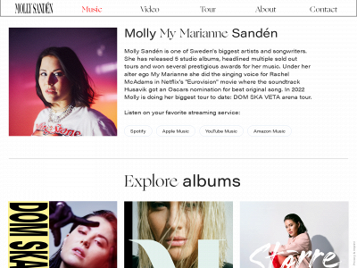 mollysanden.com snapshot